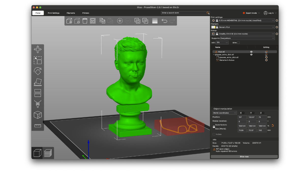 Model in Slicer