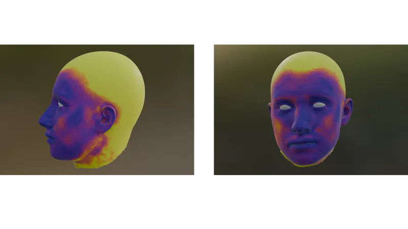 Figure 5: Result Heat Map on 3D Model